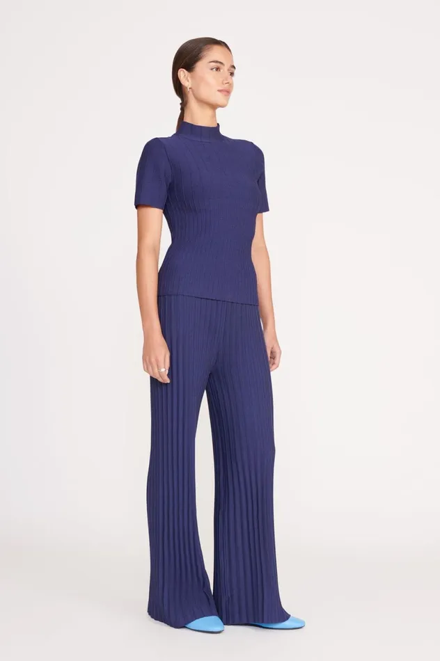 Women Tops STAUD STAUD ELEANOR TOP NAVY Women Tops STAUD STAUD ELEANOR TOP NAVY