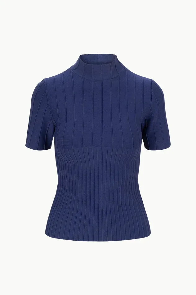 Women Tops STAUD STAUD ELEANOR TOP NAVY Women Tops STAUD STAUD ELEANOR TOP NAVY
