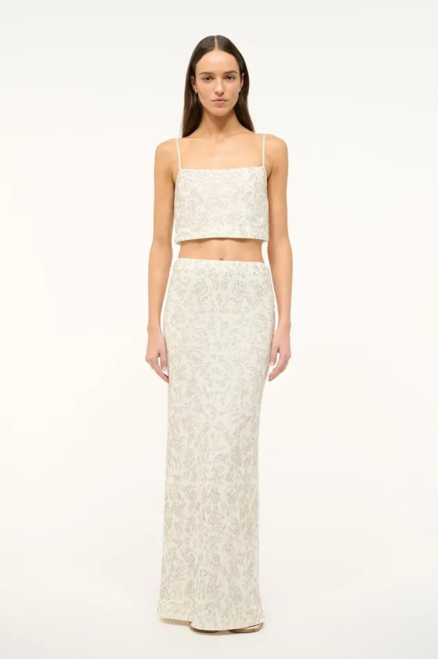 Women Tops STAUD STAUD FERMO TOP IVORY Women Tops STAUD STAUD FERMO TOP IVORY