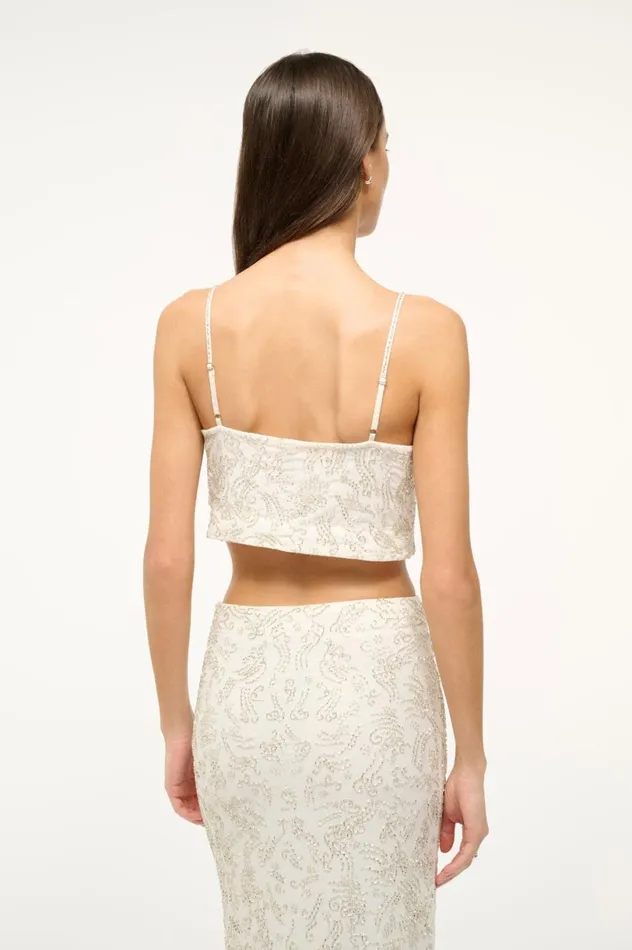 Women Tops STAUD STAUD FERMO TOP IVORY Women Tops STAUD STAUD FERMO TOP IVORY