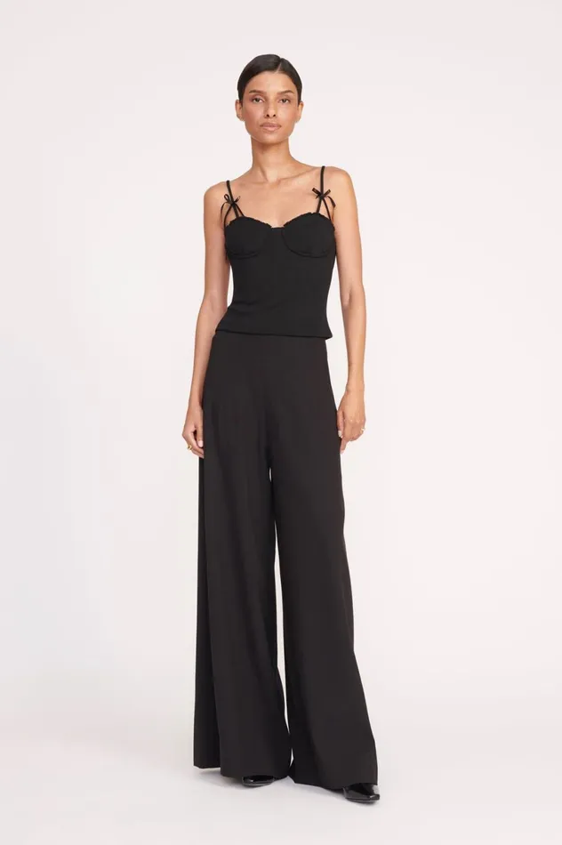 Women Tops STAUD STAUD GEORGINA TOP BLACK Women Tops STAUD STAUD GEORGINA TOP BLACK