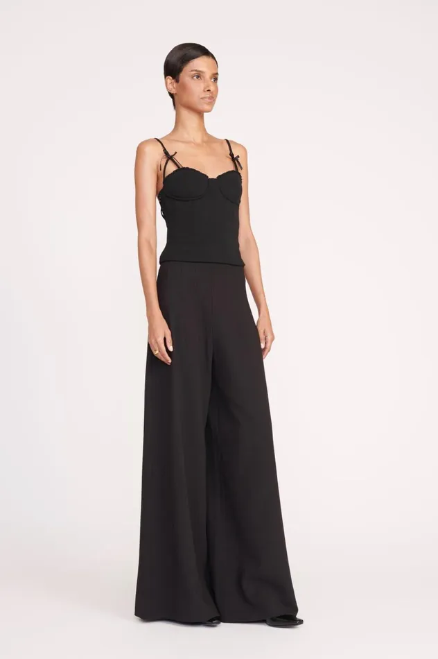 Women Tops STAUD STAUD GEORGINA TOP BLACK Women Tops STAUD STAUD GEORGINA TOP BLACK