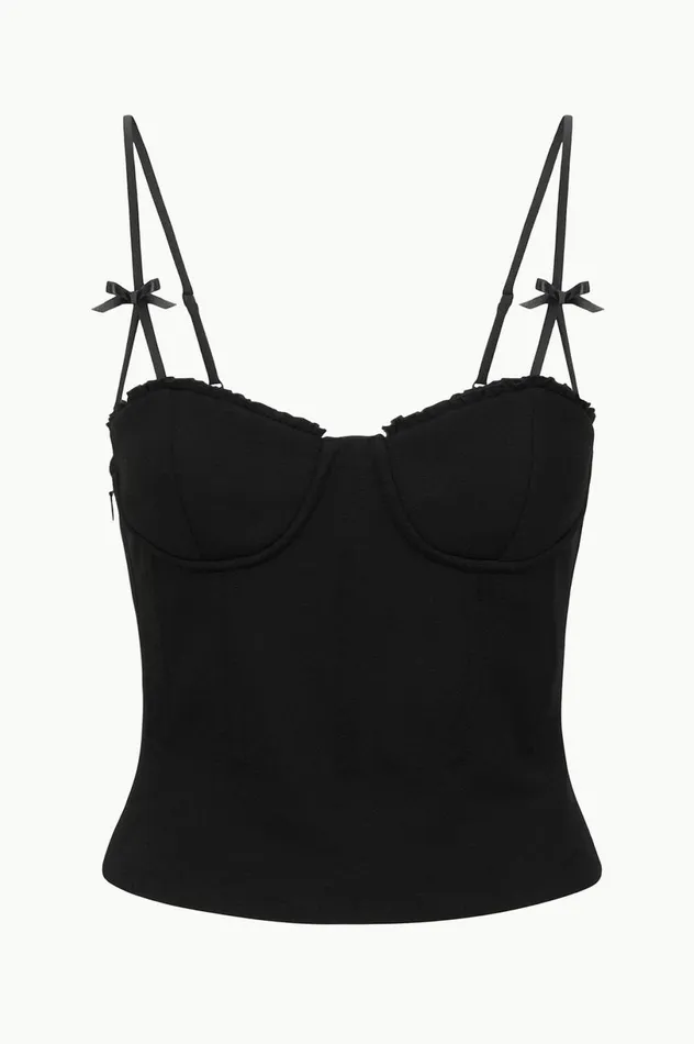 Women Tops STAUD STAUD GEORGINA TOP BLACK Women Tops STAUD STAUD GEORGINA TOP BLACK
