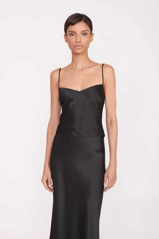 Women Tops STAUD STAUD GRACIE TOP BLACK