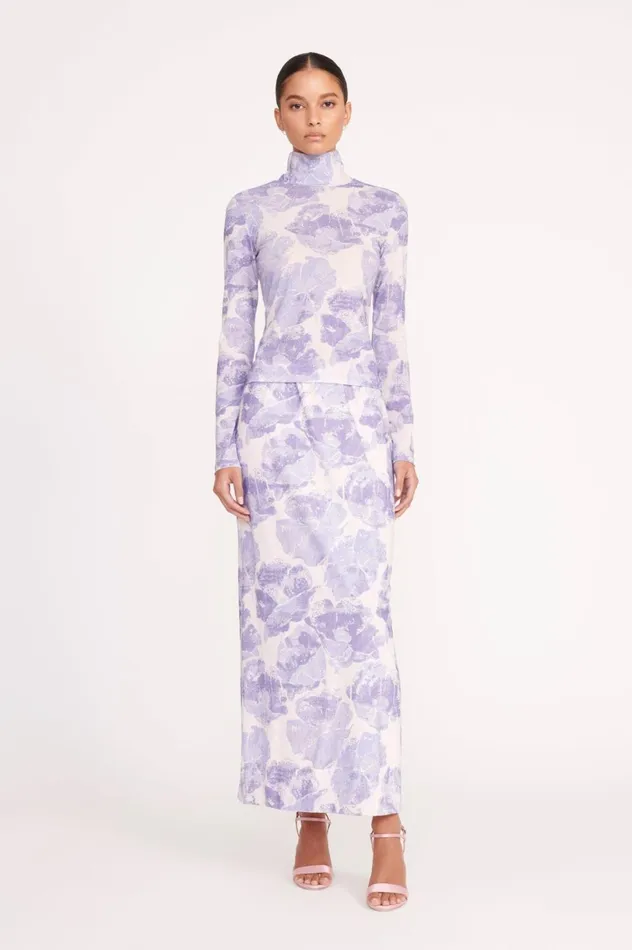 Women Tops STAUD STAUD HELVIN TOP ANTIQUE PRESSED FLOWERS Women Tops STAUD STAUD HELVIN TOP ANTIQUE PRESSED FLOWERS