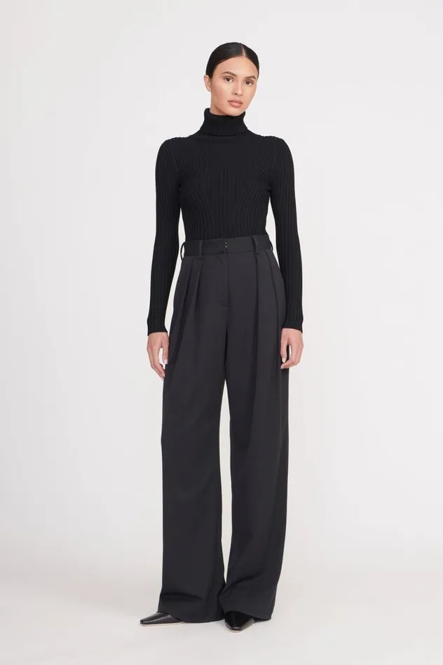 Women Tops STAUD STAUD JACE TOP BLACK Women Tops STAUD STAUD JACE TOP BLACK