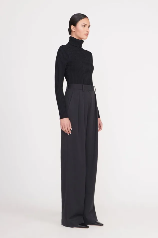 Women Tops STAUD STAUD JACE TOP BLACK Women Tops STAUD STAUD JACE TOP BLACK