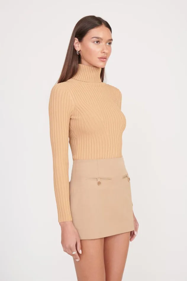 Women Tops STAUD STAUD JACE TOP CAMEL Women Tops STAUD STAUD JACE TOP CAMEL