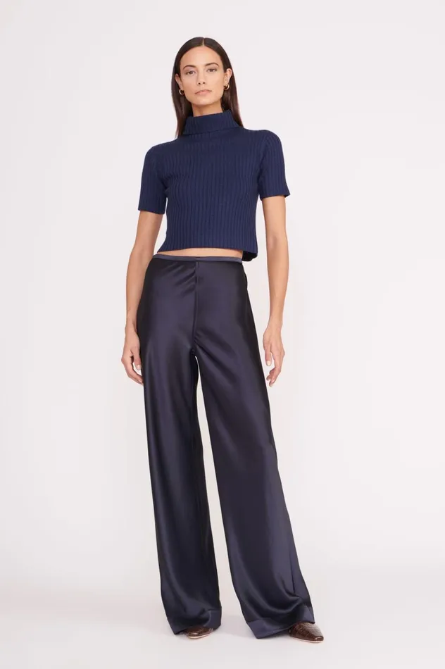 Women Tops STAUD STAUD LILOU SWEATER NAVY Women Tops STAUD STAUD LILOU SWEATER NAVY