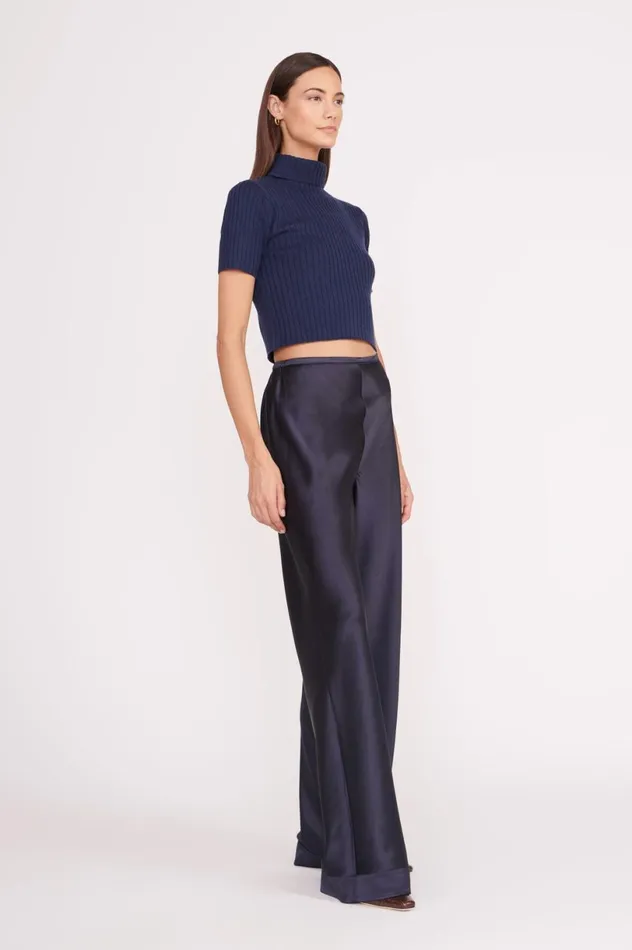 Women Tops STAUD STAUD LILOU SWEATER NAVY Women Tops STAUD STAUD LILOU SWEATER NAVY