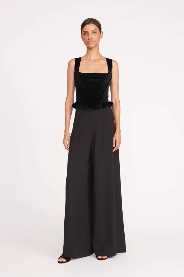 Women Tops STAUD STAUD LORELAI TOP BLACK Women Tops STAUD STAUD LORELAI TOP BLACK