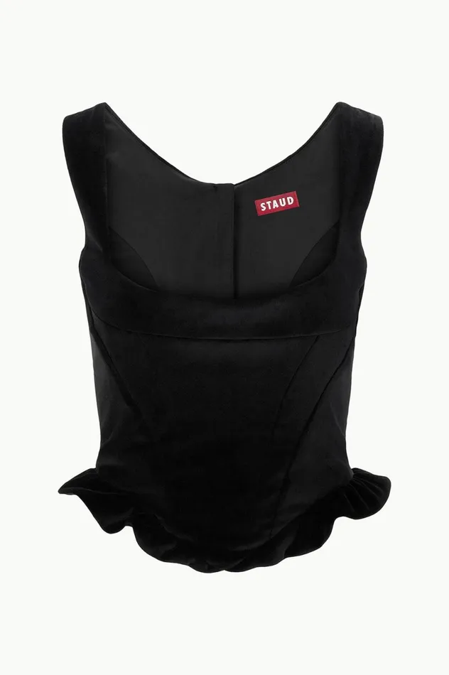 Women Tops STAUD STAUD LORELAI TOP BLACK Women Tops STAUD STAUD LORELAI TOP BLACK
