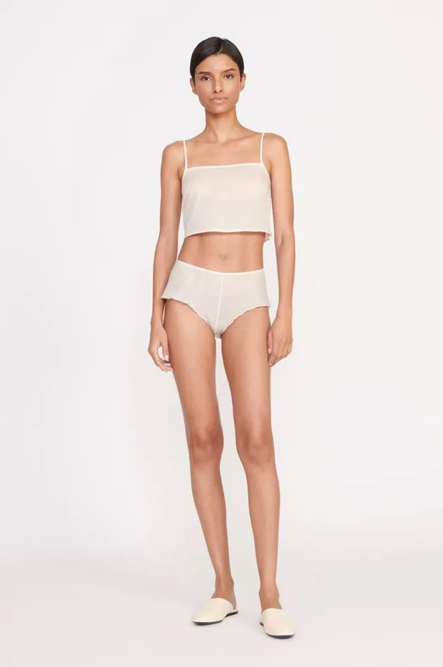 Women Tops STAUD STAUD LOVEINA TOP IVORY Women Tops STAUD STAUD LOVEINA TOP IVORY