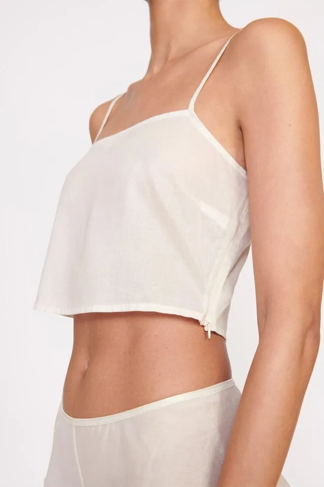Women Tops STAUD STAUD LOVEINA TOP IVORY Women Tops STAUD STAUD LOVEINA TOP IVORY