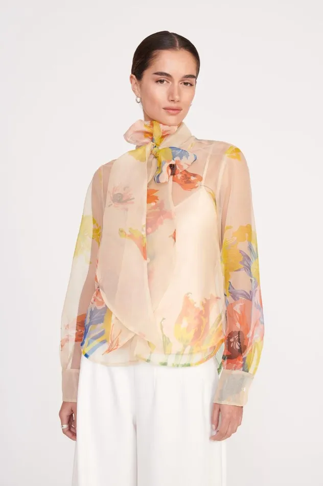 Women Tops STAUD STAUD MARYN TOP FIRST BLOOM DAY