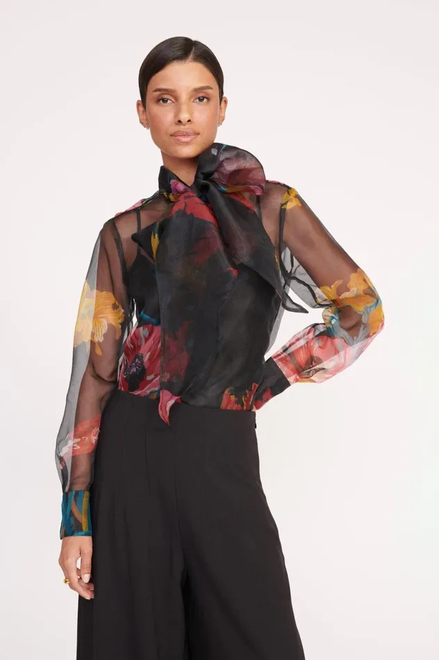Women Tops STAUD STAUD MARYN TOP FIRST BLOOM NIGHT
