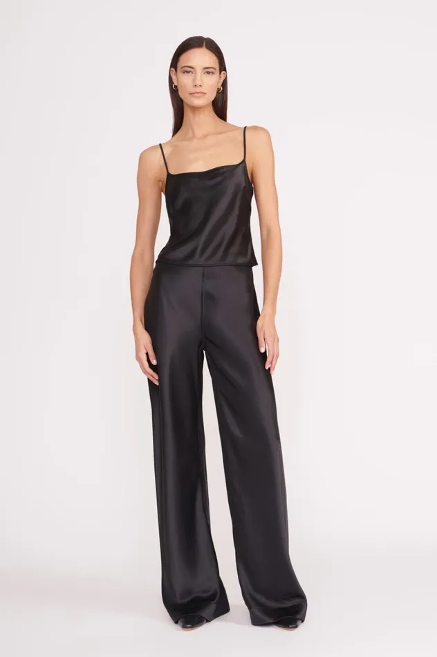 Women Tops STAUD STAUD MILES TOP BLACK Women Tops STAUD STAUD MILES TOP BLACK