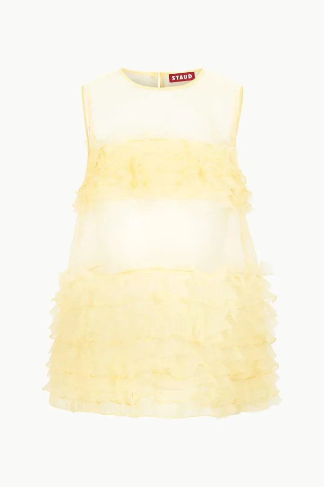 Women Tops STAUD STAUD MYRTLE TOP LEMON DROP