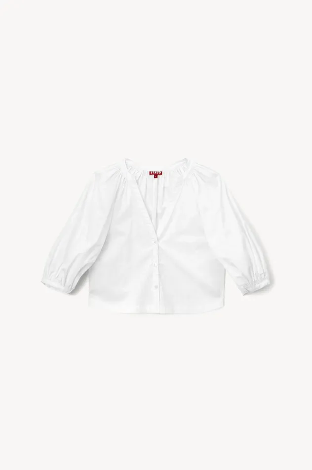 Women Tops STAUD STAUD NEW DILL TOP WHITE Women Tops STAUD STAUD NEW DILL TOP WHITE