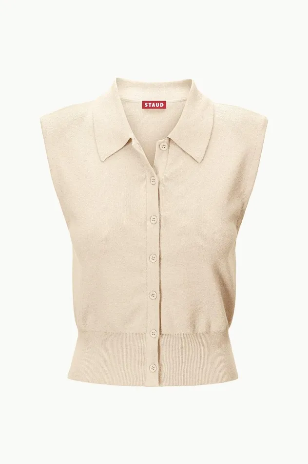 Women Tops STAUD STAUD NOLA SWEATER CAMEL