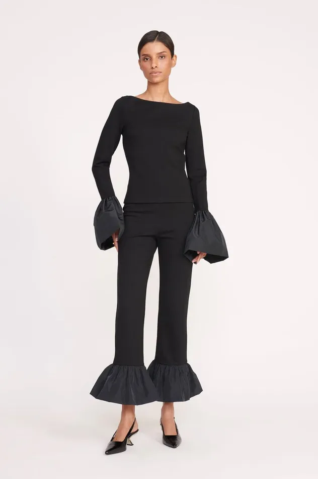 Women Tops STAUD STAUD PAIGE TOP BLACK Women Tops STAUD STAUD PAIGE TOP BLACK