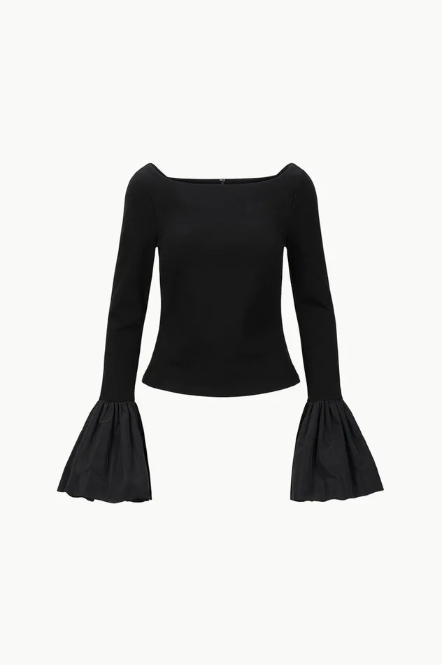 Women Tops STAUD STAUD PAIGE TOP BLACK Women Tops STAUD STAUD PAIGE TOP BLACK