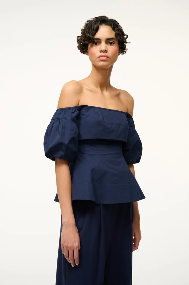 Women Tops STAUD STAUD PALERMO TOP NAVY
