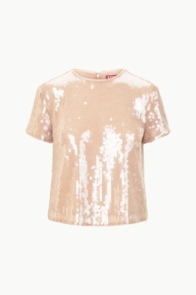 Women Tops STAUD STAUD QUINCY TOP BEIGE Women Tops STAUD STAUD QUINCY TOP BEIGE