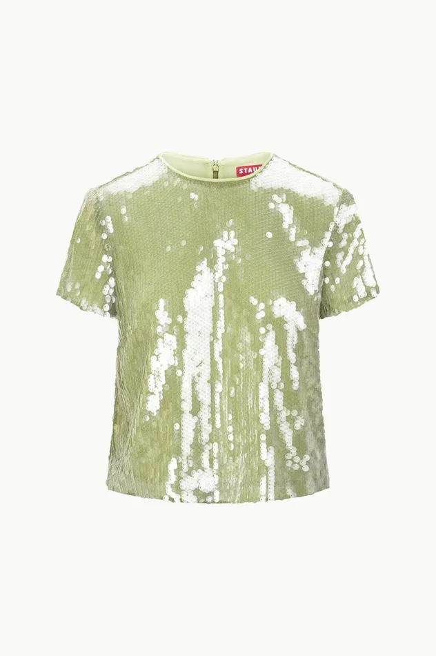 Women Tops STAUD STAUD QUINCY TOP GARDEN MOSS Women Tops STAUD STAUD QUINCY TOP GARDEN MOSS