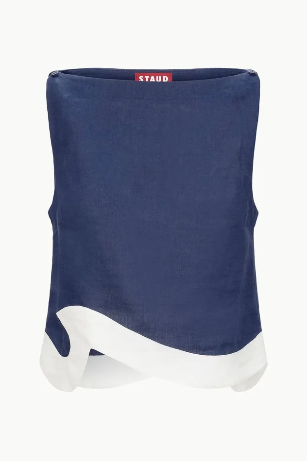 Women Tops STAUD STAUD RAPHAEL TOP NAVY WHITE