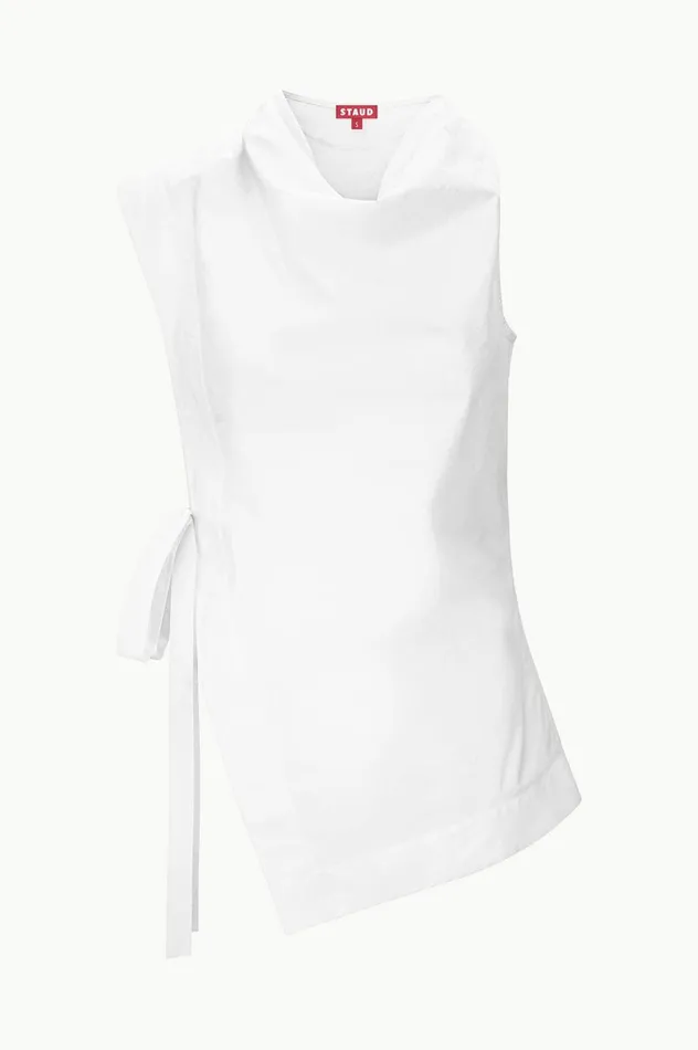 Women Tops STAUD STAUD SAWYER TOP WHITE Women Tops STAUD STAUD SAWYER TOP WHITE
