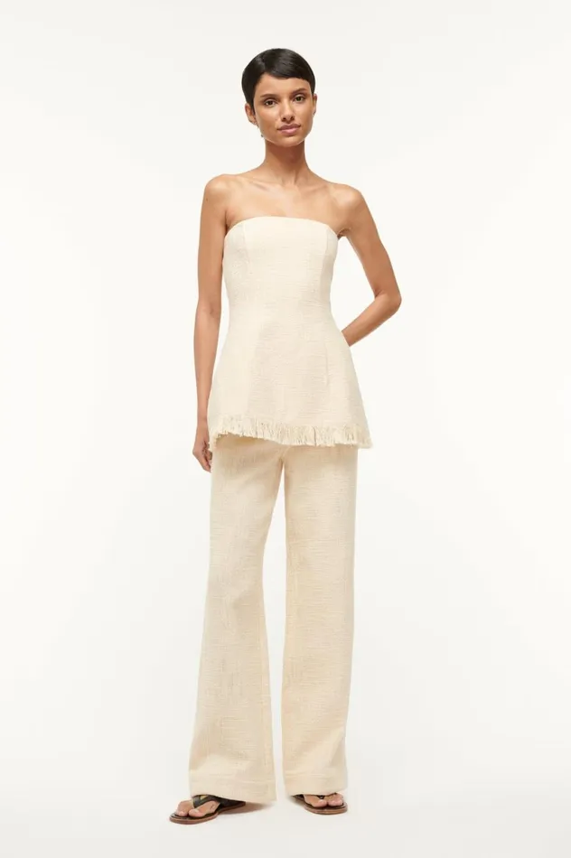 Women Tops STAUD STAUD SILVIA TOP IVORY Women Tops STAUD STAUD SILVIA TOP IVORY