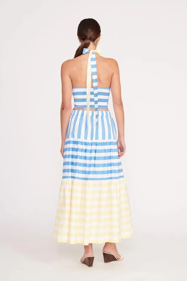 Women Tops STAUD STAUD SMOCKED KAI TOP BUTTERCUP SEASHORE STRIPE Women Tops STAUD STAUD SMOCKED KAI TOP BUTTERCUP SEASHORE STRIPE