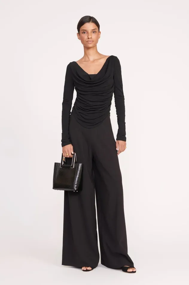 Women Tops STAUD STAUD SOLANA TOP BLACK Women Tops STAUD STAUD SOLANA TOP BLACK