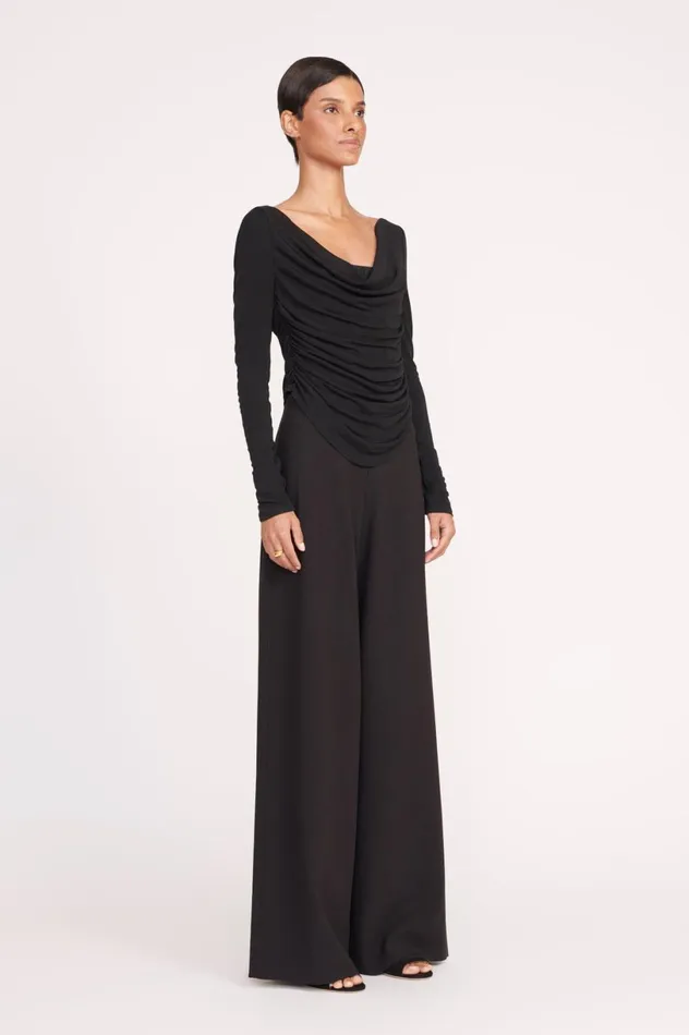 Women Tops STAUD STAUD SOLANA TOP BLACK Women Tops STAUD STAUD SOLANA TOP BLACK