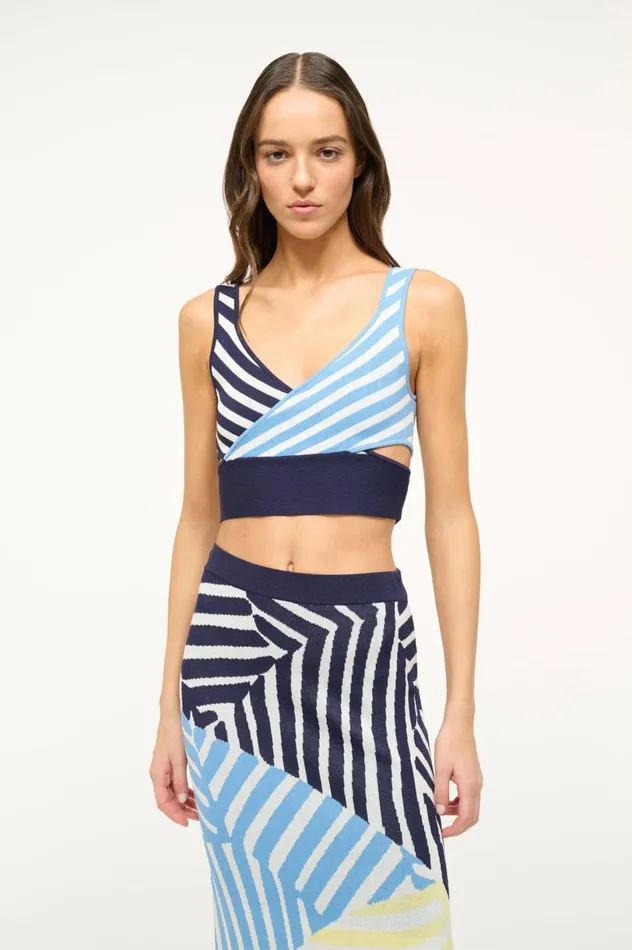 Women Tops STAUD STAUD TRENTON TOP MOSAIC MULTI