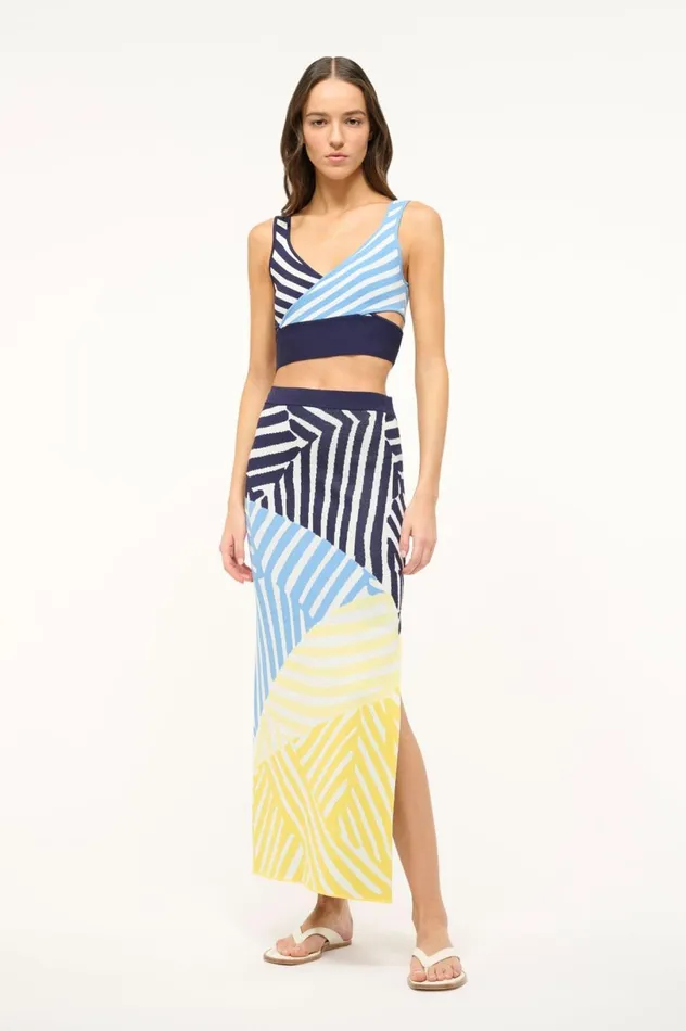 Women Tops STAUD STAUD TRENTON TOP MOSAIC MULTI Women Tops STAUD STAUD TRENTON TOP MOSAIC MULTI