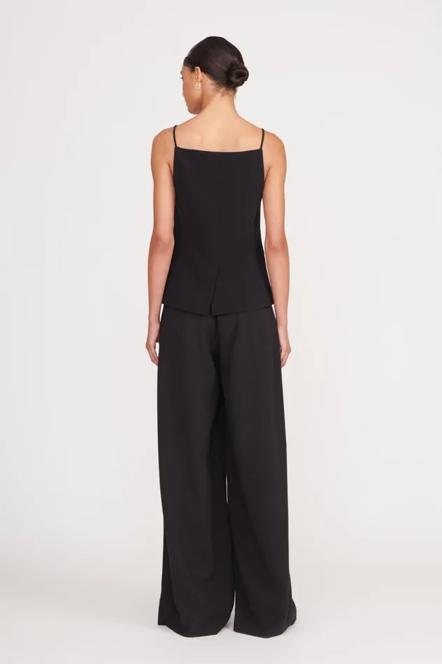 Women Tops STAUD STAUD UNA TOP BLACK Women Tops STAUD STAUD UNA TOP BLACK