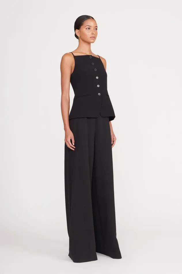 Women Tops STAUD STAUD UNA TOP BLACK Women Tops STAUD STAUD UNA TOP BLACK