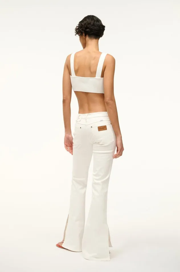 Women Tops STAUD STAUD WRANGLER THE OVERALL RIB BRALETTE TANK WHITE Women Tops STAUD STAUD WRANGLER THE OVERALL RIB BRALETTE TANK WHITE