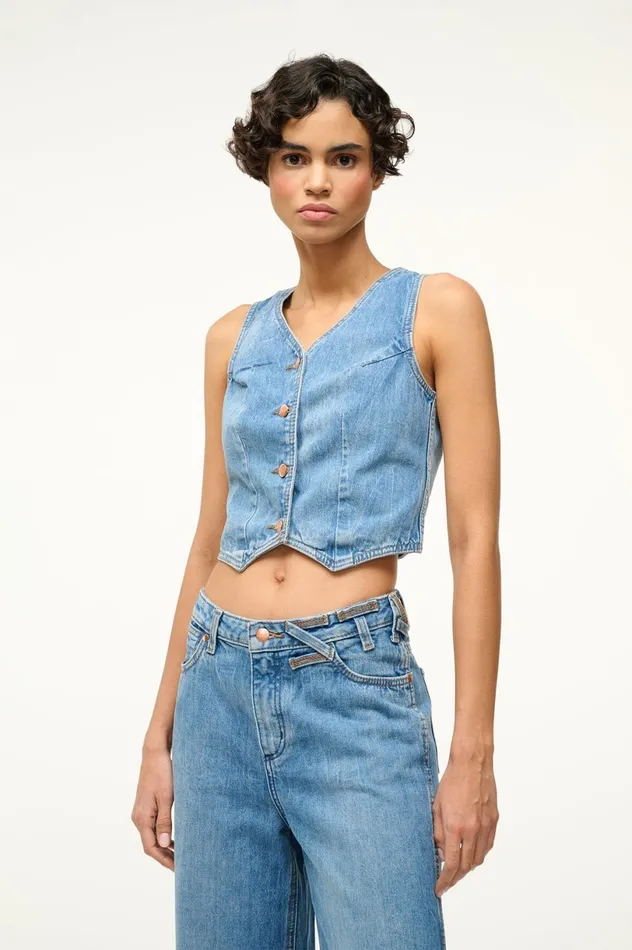 Women Tops STAUD STAUD WRANGLER THE VEST