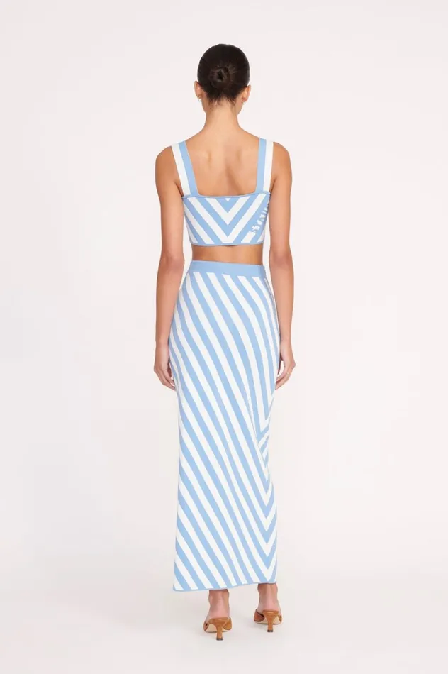 Women Tops STAUD STAUD ZOLA TOP BLUE SEASHORE STRIPE Women Tops STAUD STAUD ZOLA TOP BLUE SEASHORE STRIPE