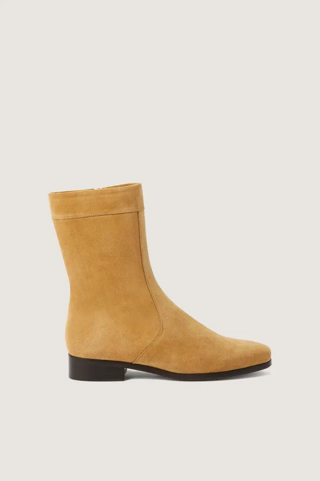 Women TORTOISESHELL ANKLE BOOTS Beige Soeur Shoes