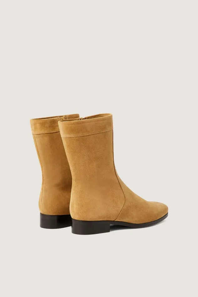 Women TORTOISESHELL ANKLE BOOTS Beige Soeur Shoes