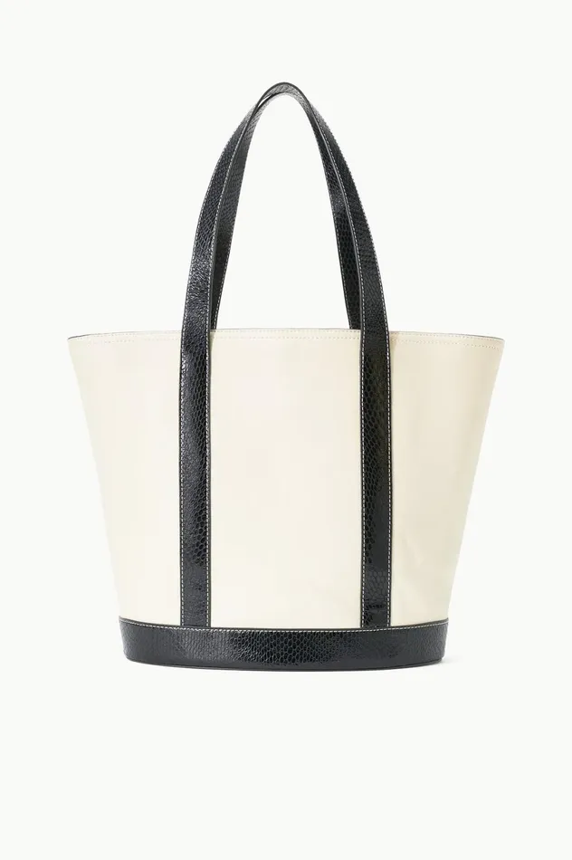 Women Totes STAUD STAUD ALLORA TOTE CREAM BLACK
