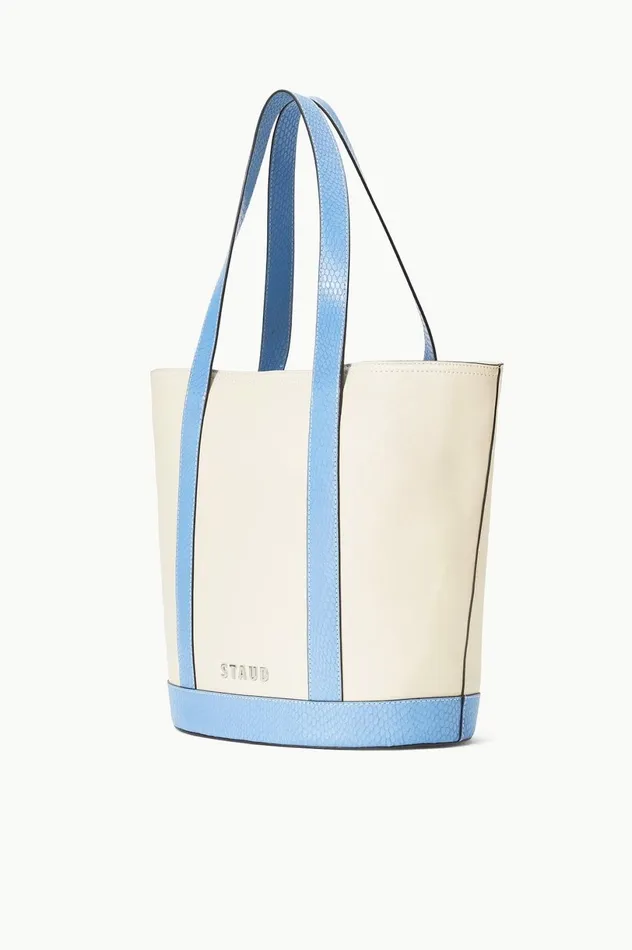 Women Totes STAUD STAUD ALLORA TOTE CREAM STAUD BLUE Women Totes STAUD STAUD ALLORA TOTE CREAM STAUD BLUE