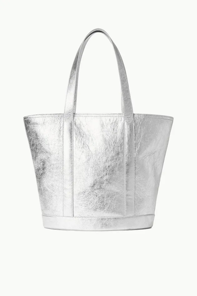 Women Totes STAUD STAUD ALLORA TOTE SILVER