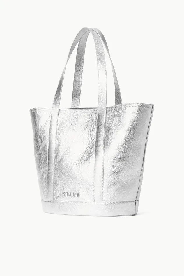 Women Totes STAUD STAUD ALLORA TOTE SILVER Women Totes STAUD STAUD ALLORA TOTE SILVER