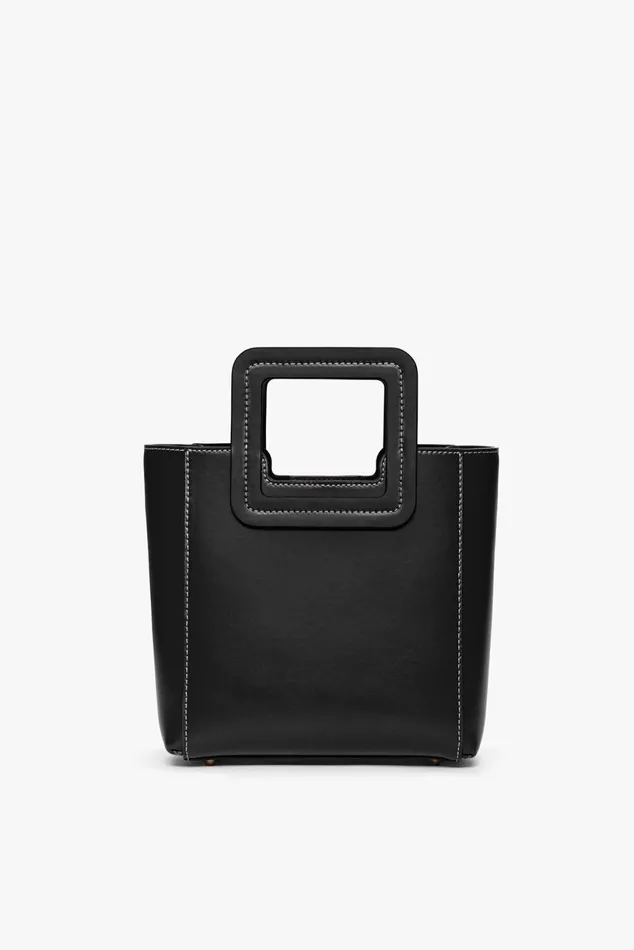 Women Totes STAUD STAUD MINI SHIRLEY LEATHER BAG BLACK Women Totes STAUD STAUD MINI SHIRLEY LEATHER BAG BLACK