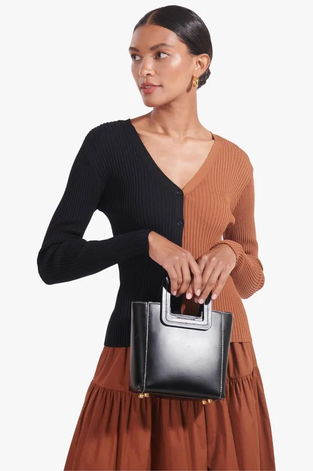 Women Totes STAUD STAUD MINI SHIRLEY LEATHER BAG BLACK Women Totes STAUD STAUD MINI SHIRLEY LEATHER BAG BLACK